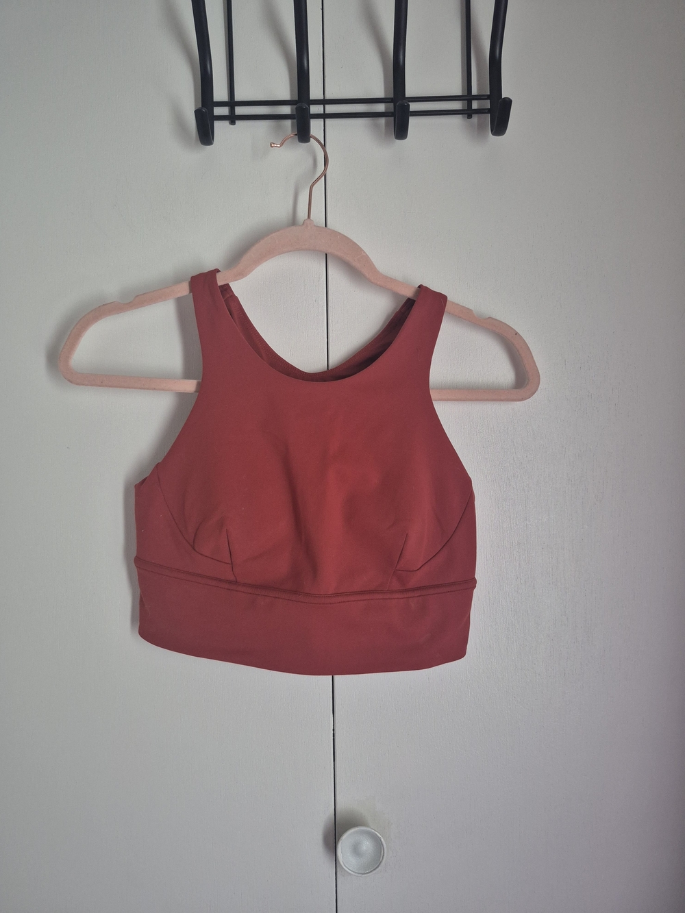 lululemon athletica High Neck Sports Bra - Brick Red